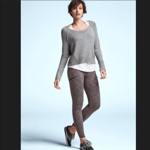 Athleta Pants - Athleta Cozy Drifter Brown Heather leggings